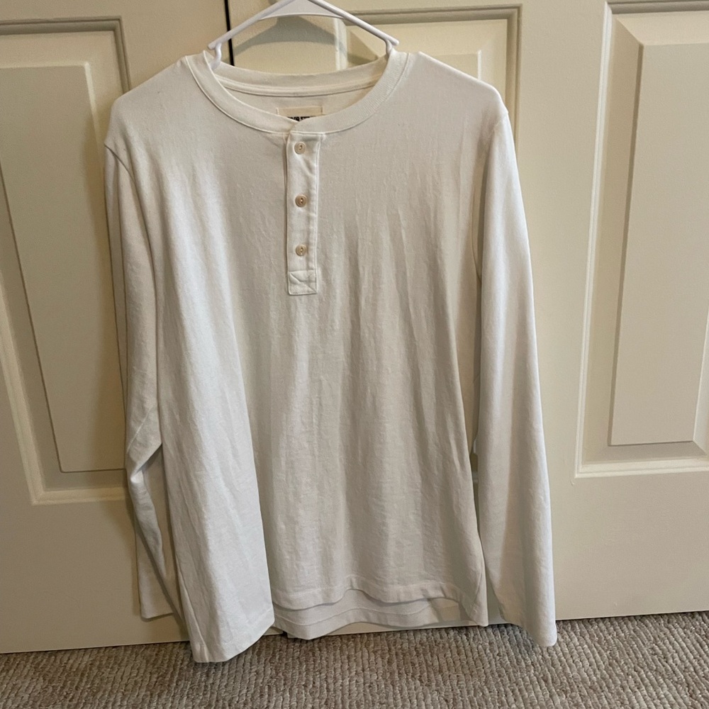 Taylor Stitch Heavy Bag Henley Size Medium
